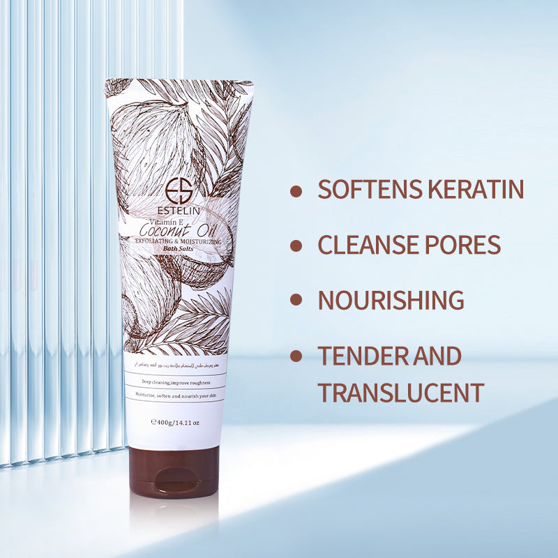 Coconut oil &Vitamin E Exfoliating & Moisturizing bath salts