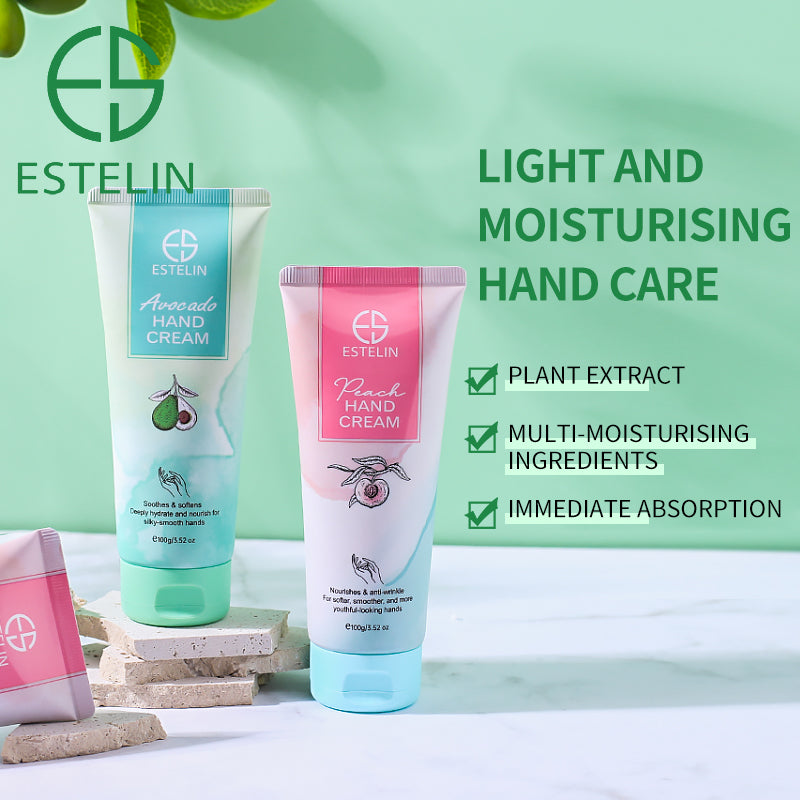 Peach hand cream