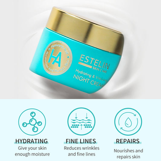 Hyaluronic acid hydrating & vitalizing night cream