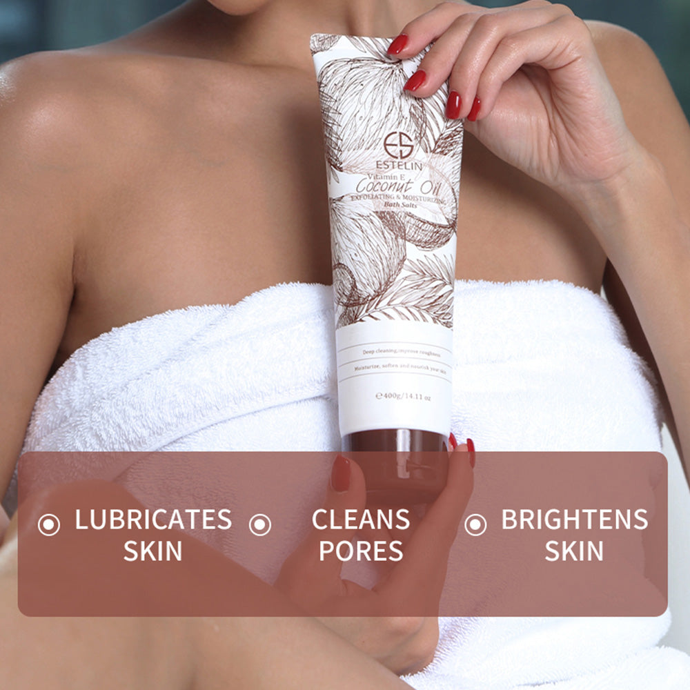 Coconut oil &Vitamin E Exfoliating & Moisturizing bath salts