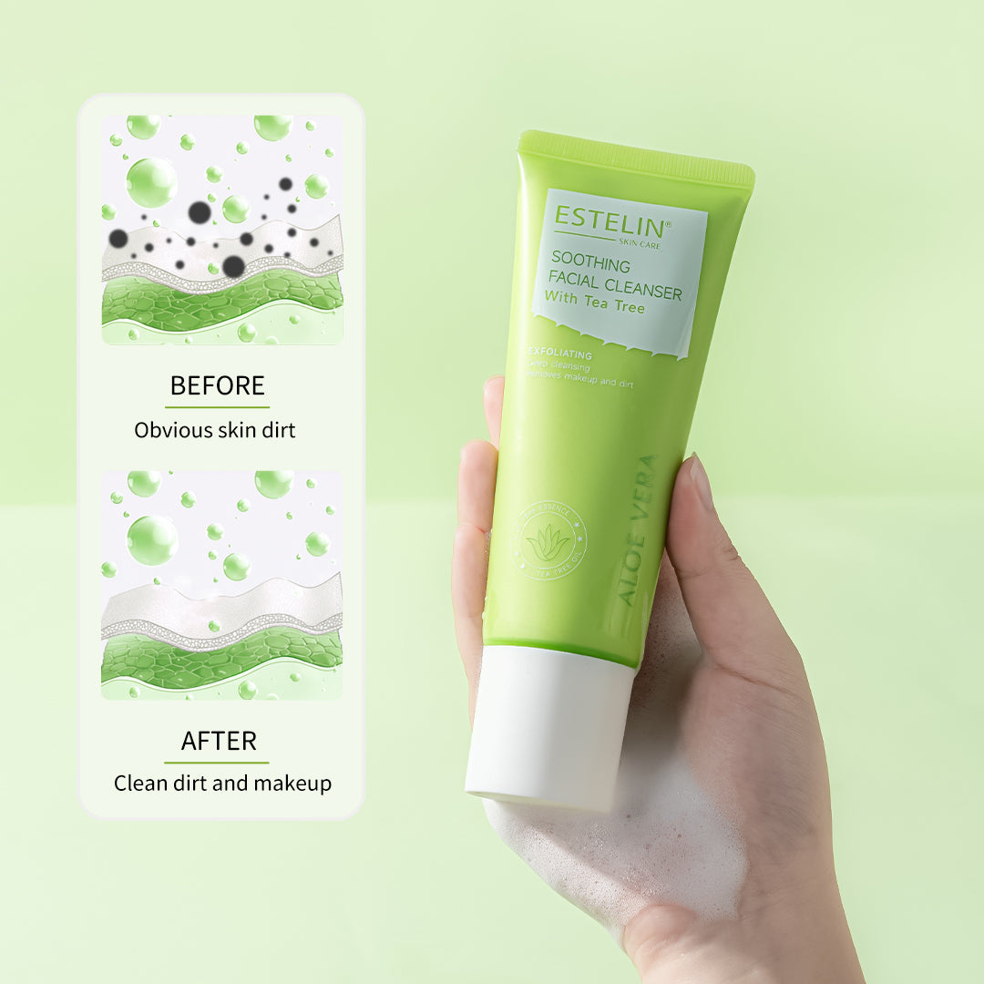 Estelin Aloe Vera Soothing Facial Cleanser With Tea Tree