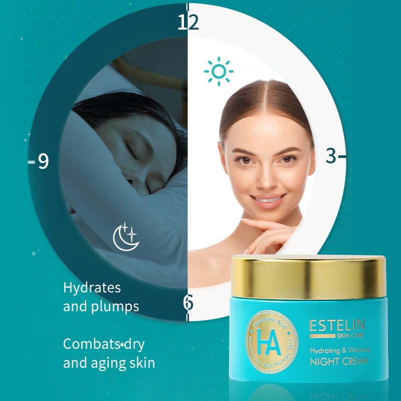 Hyaluronic acid hydrating & vitalizing night cream