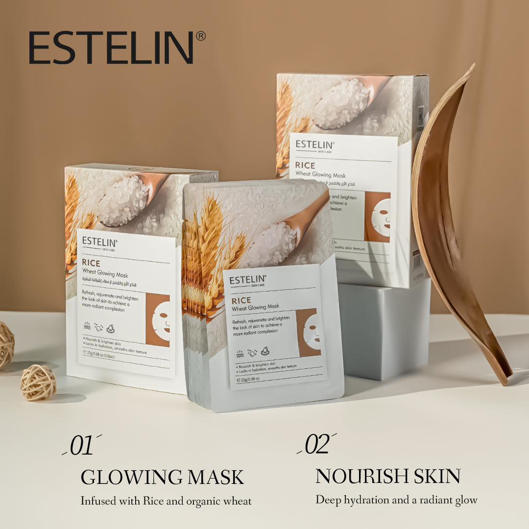 Rice & wheat glowing mask