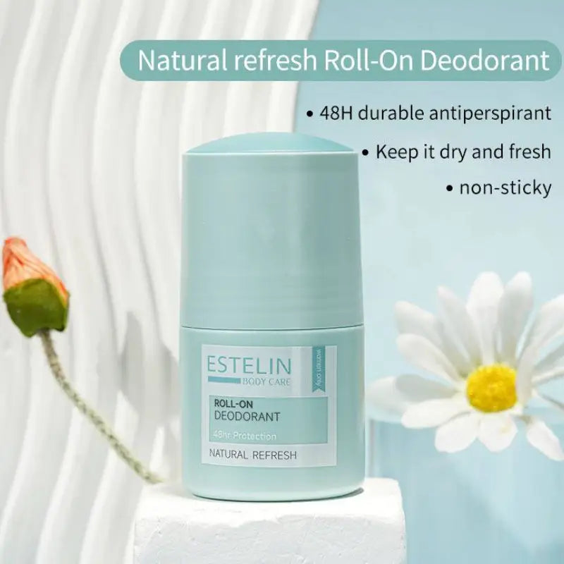 ESTELIN Anti Perspirant Roll on Deodorant – Natural Refresh – 48Hr Protection