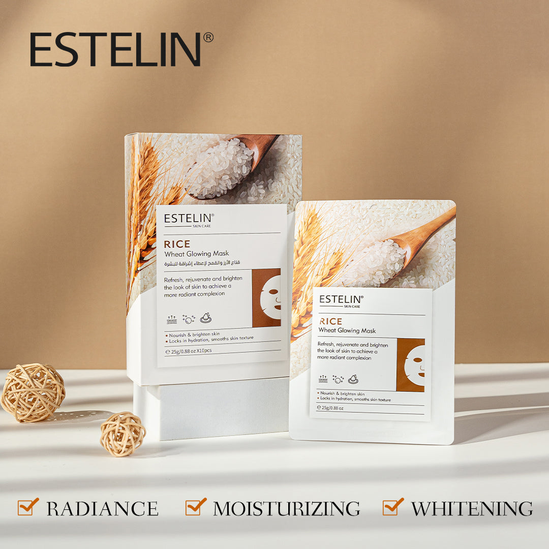 Rice & wheat glowing mask