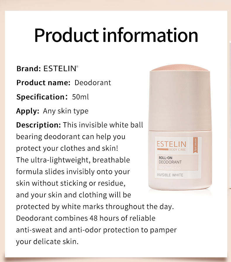 ESTELIN Body Care Roll-On Deodorant - Natural Refresh