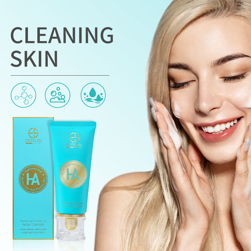 Hyaluronic acid hydrating & vitalizing facial cleanser