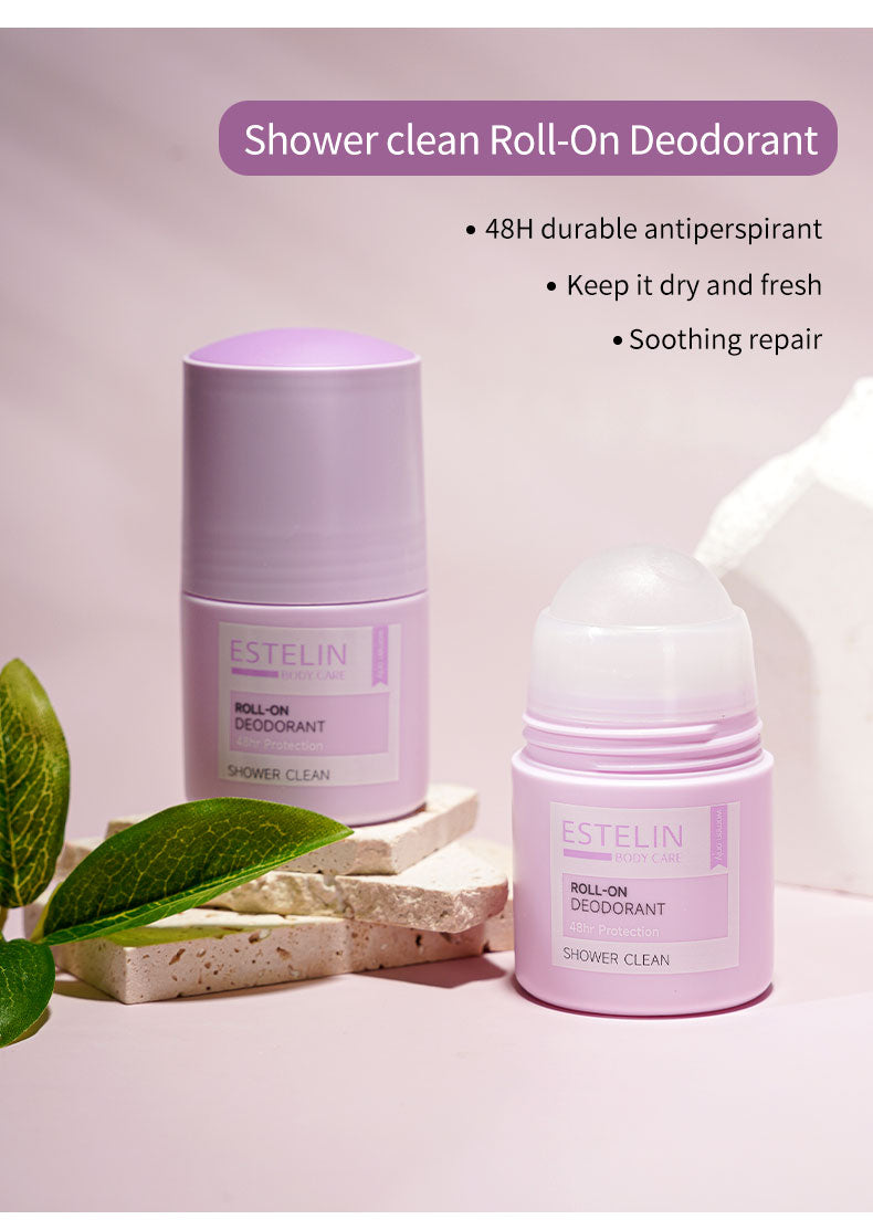 ESTELIN Deodorant Roll On – Shower Clean – 48Hr Protection