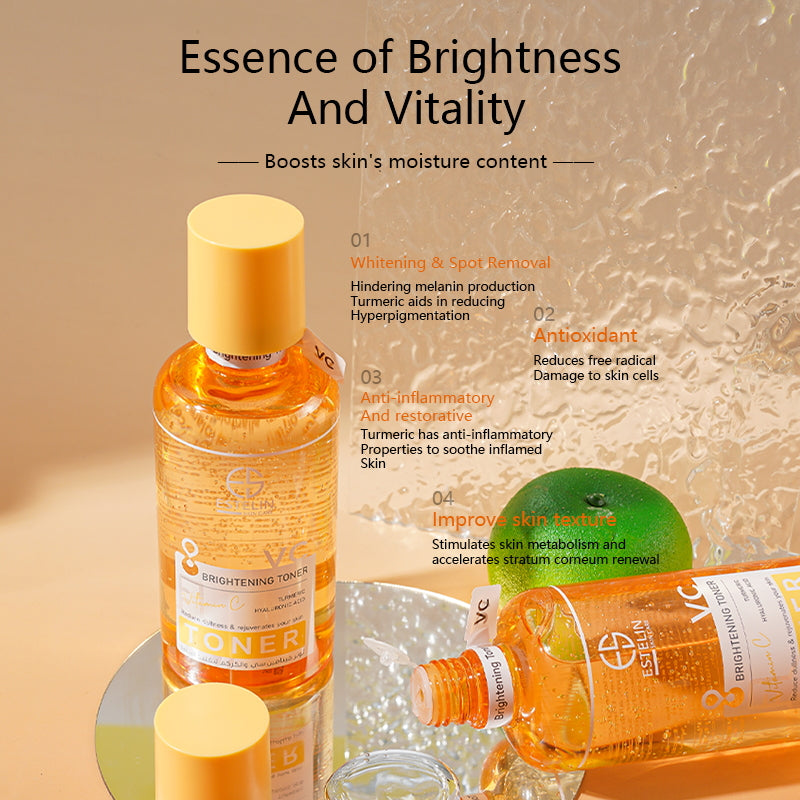 Vitamin c & turmeric brightening essence toner