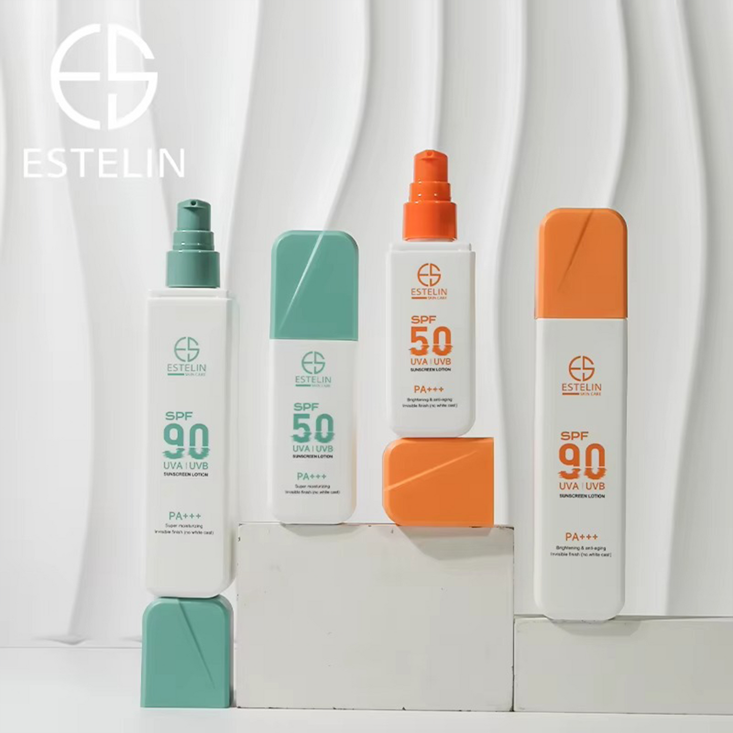 ESTELIN Moisturizing Brightening UV Protection Vitamin C SPF 90 Sunscreen Lotion 120g