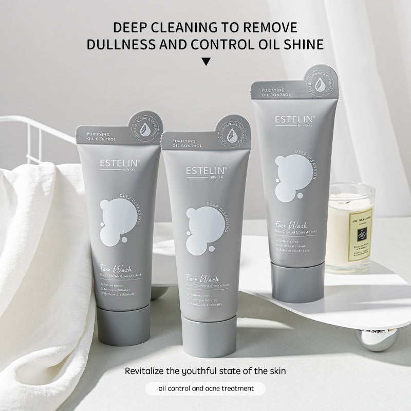 Black Charcoal & Salicylic Acid Deep Cleansing Face Wash