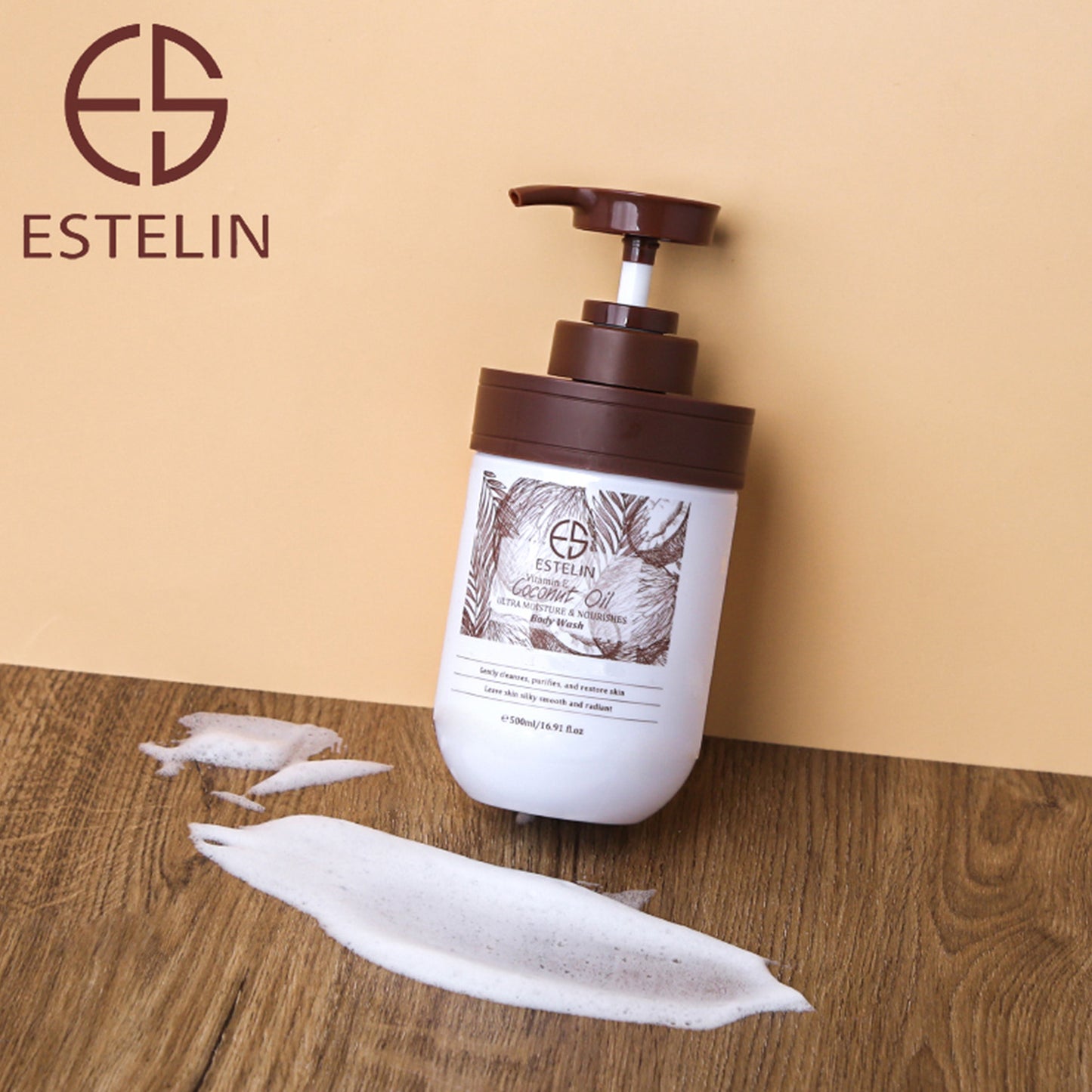 Coconut Oil & Vitamin E  ultra moisture & nourishes body wash