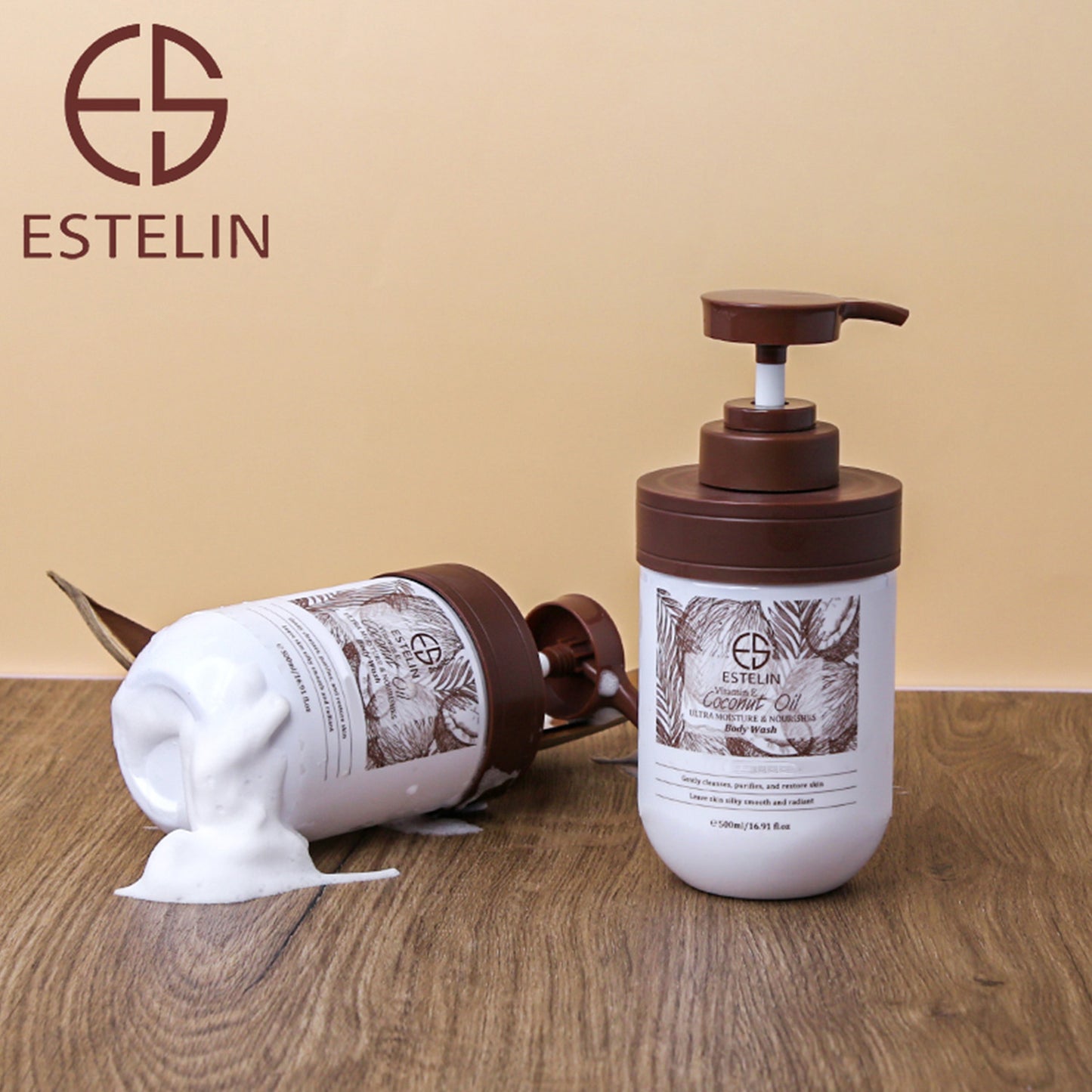 Coconut Oil & Vitamin E  ultra moisture & nourishes body wash