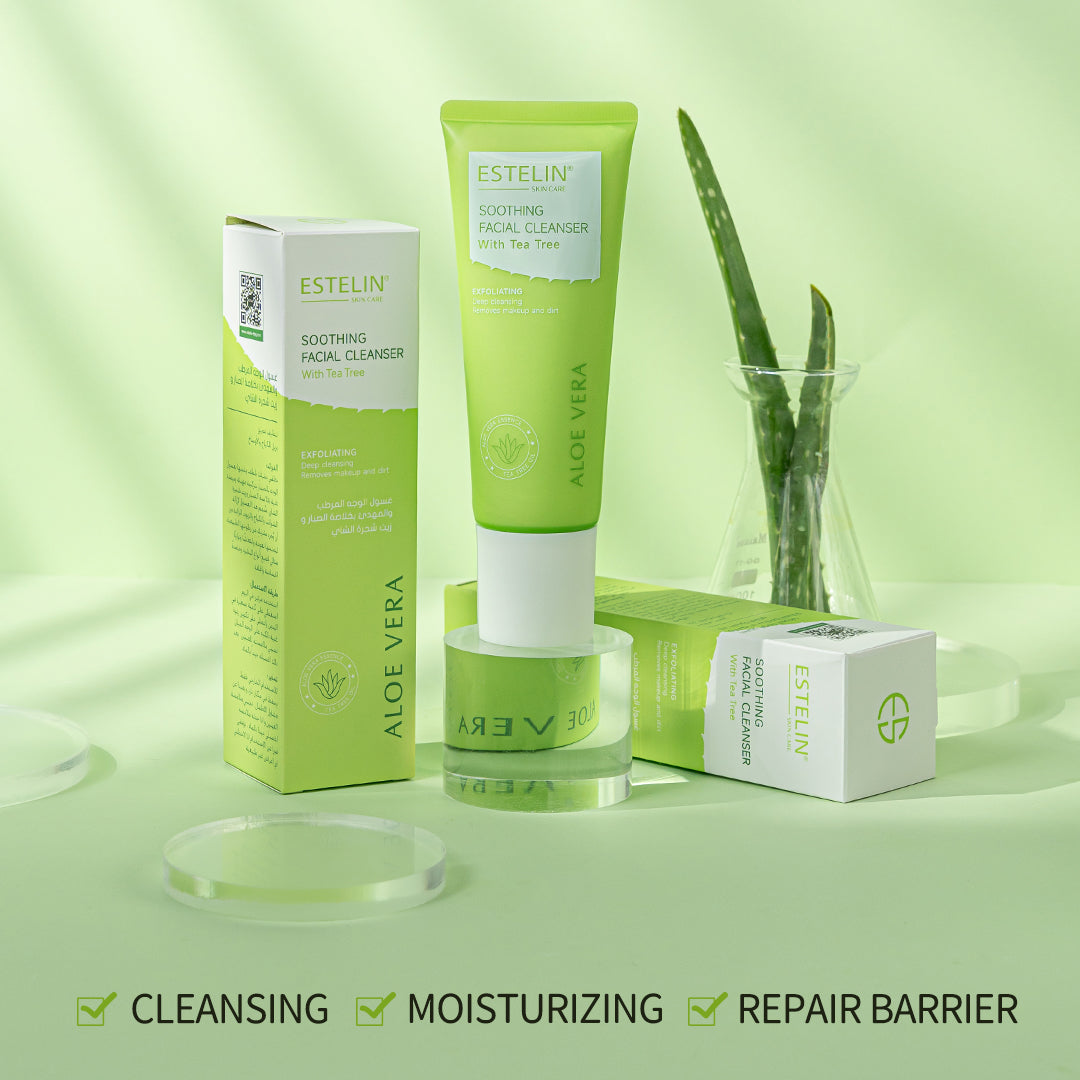 Estelin Aloe Vera Soothing Facial Cleanser With Tea Tree