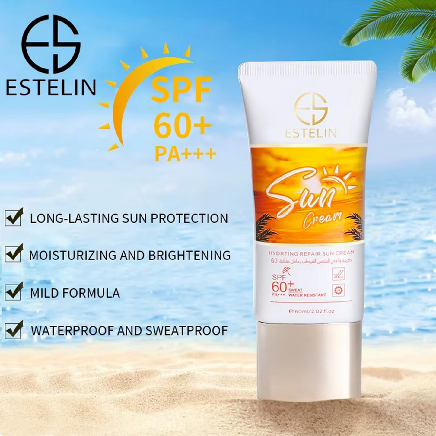 ESTELIN Protect Hydrate Sun Cream SPF60