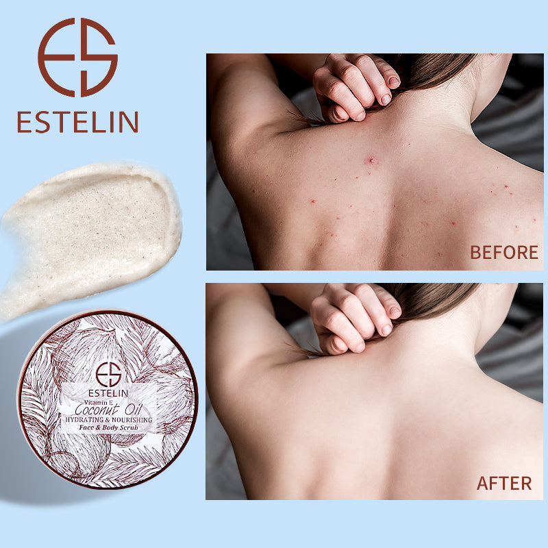 Coconut oil & Vitamin E  hydrating & nourishing face & body scrub