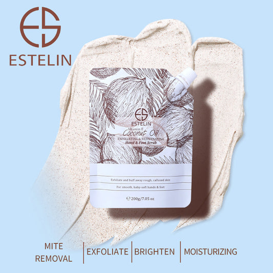 Coconut oil & Vitamin E  exfoliating & rejuvenating hand & foot scrub