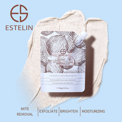 Coconut oil & Vitamin E  exfoliating & rejuvenating hand & foot scrub