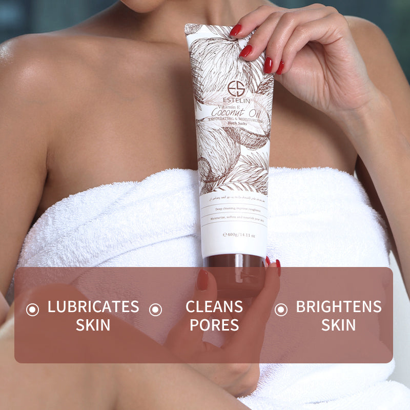Coconut oil &Vitamin E  Exfoliating & Moisturizing bath salts