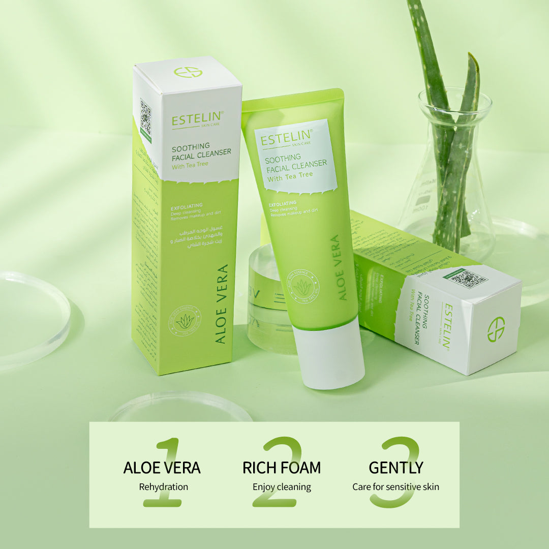 Estelin Aloe Vera Soothing Facial Cleanser With Tea Tree