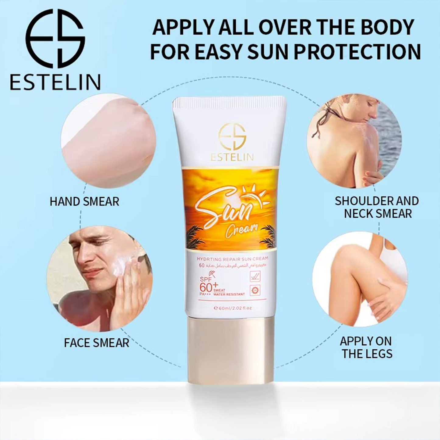 ESTELIN Protect Hydrate Sun Cream SPF60