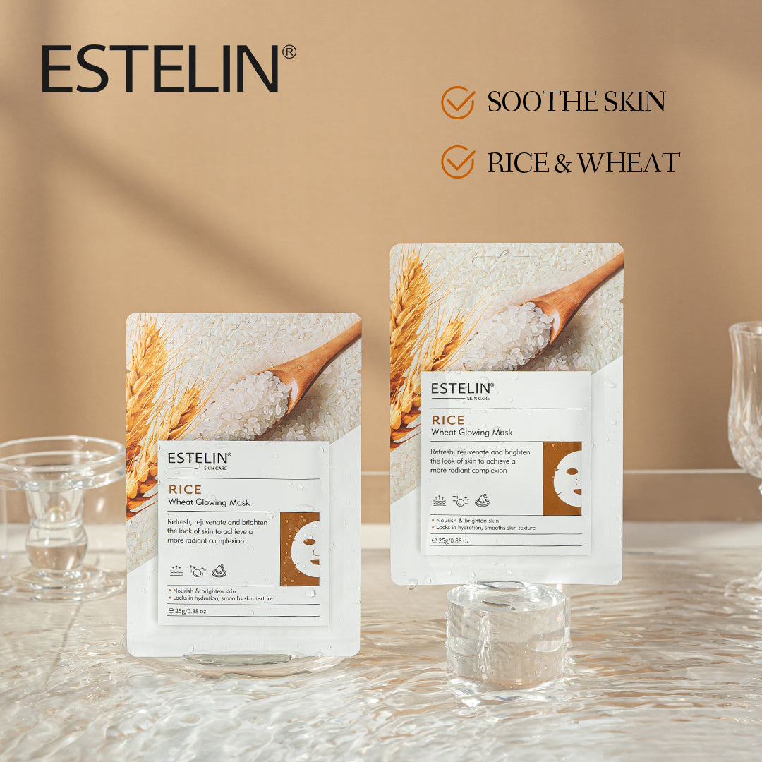 Rice & wheat glowing mask