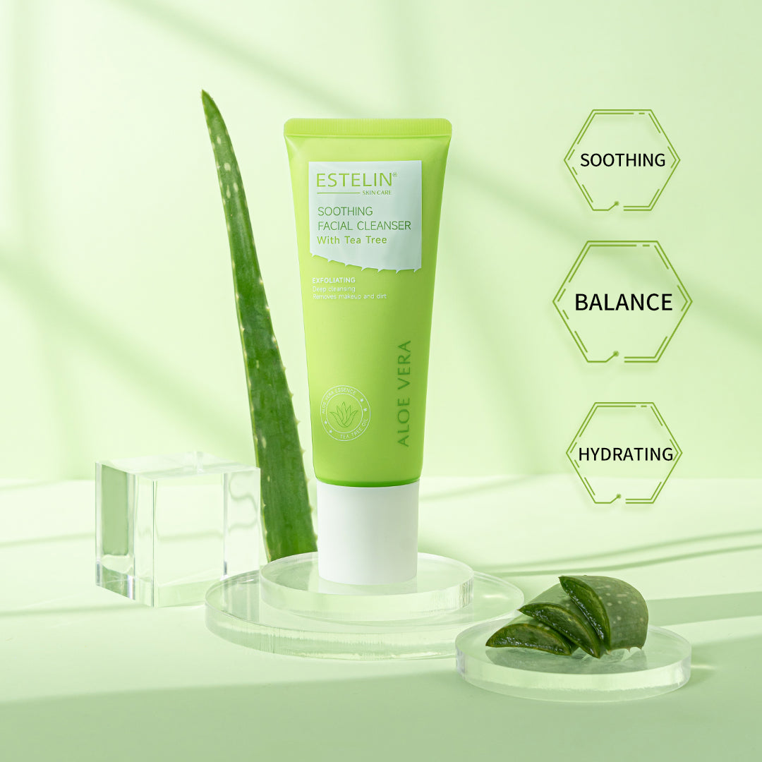 Estelin Aloe Vera Soothing Facial Cleanser With Tea Tree