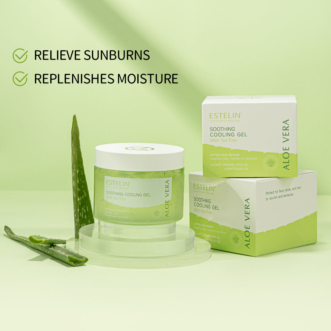 Estelin Aloe Vera Soothing Cooling Gel With Tea Tree