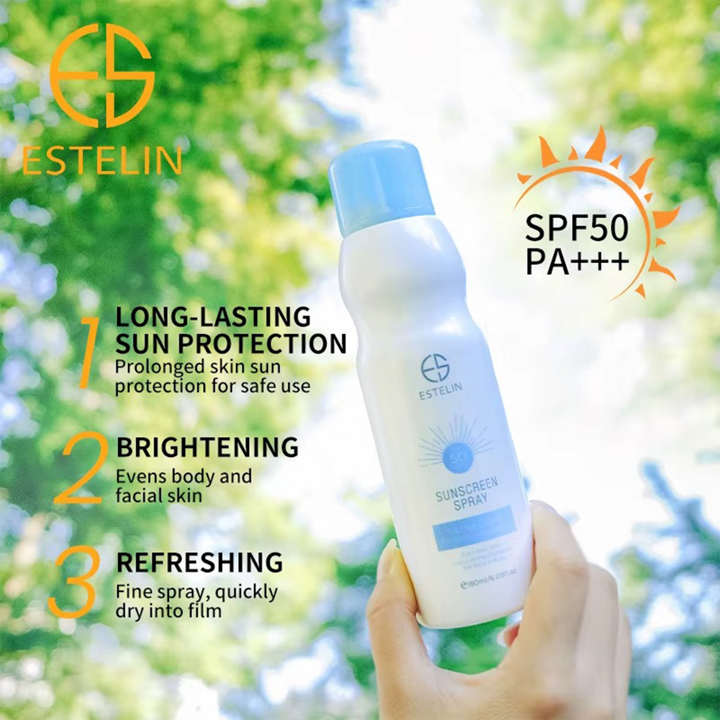 ESTELIN Sunscreen Spray SPF50 PA+++