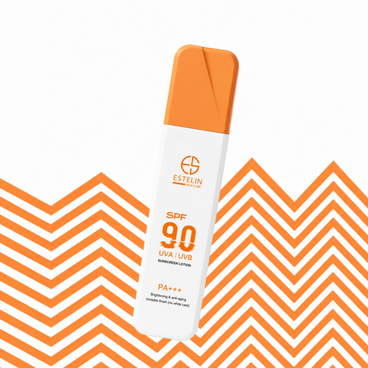 ESTELIN Moisturizing Brightening UV Protection Vitamin C SPF 90 Sunscreen Lotion 120g