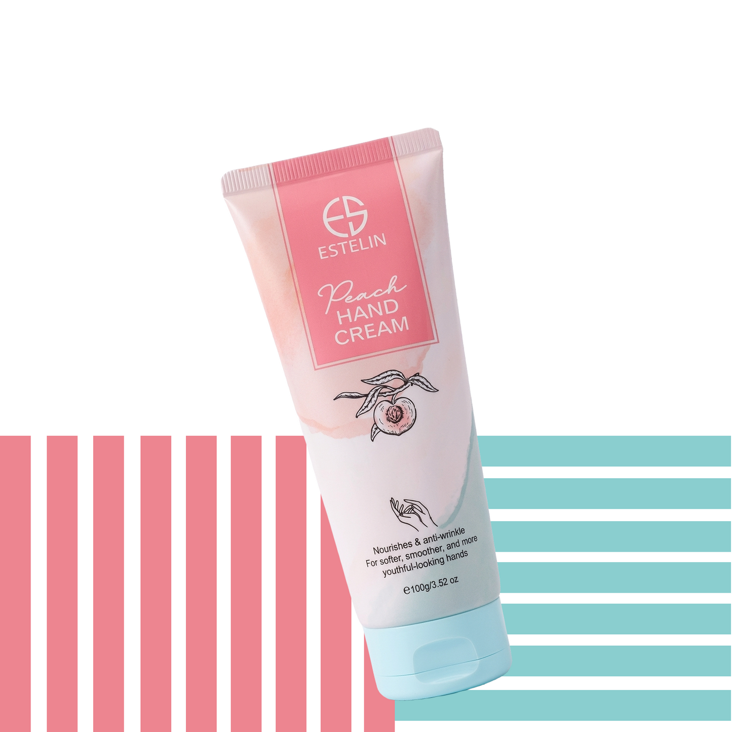 Peach hand cream