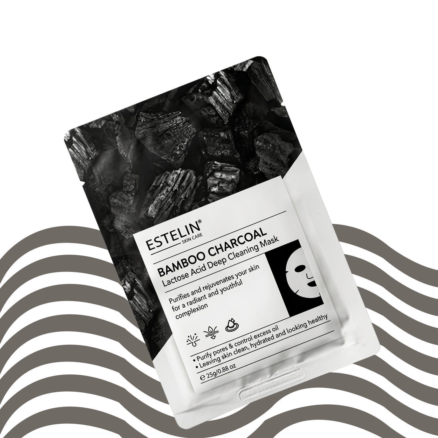 Bamboo charcoal & lactose acid deep cleaning mask