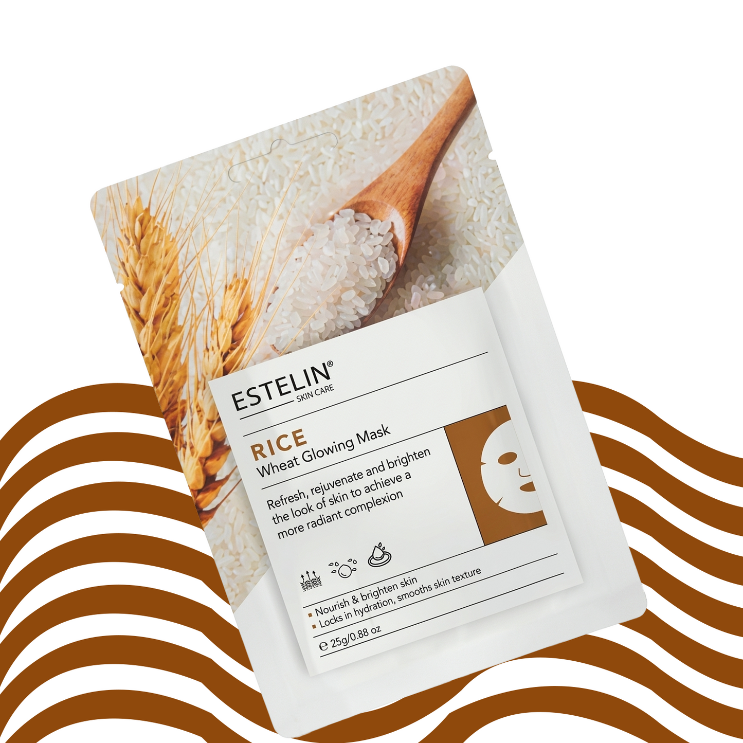 Rice & wheat glowing mask