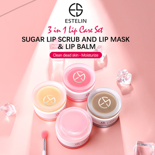 Peach Sugar lip scrub and lip mask & lip balm