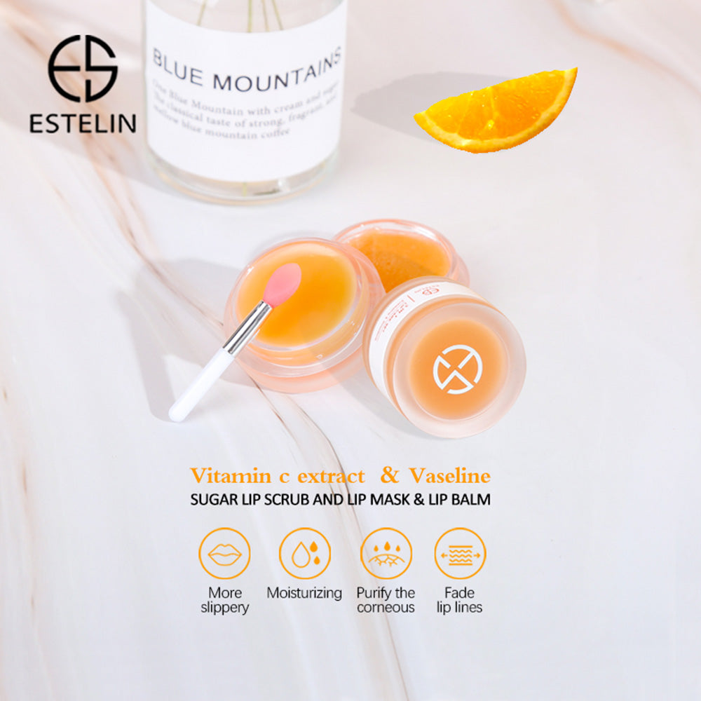 Peach Sugar lip scrub and lip mask & lip balm
