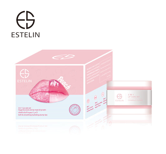 Peach Sugar lip scrub and lip mask & lip balm