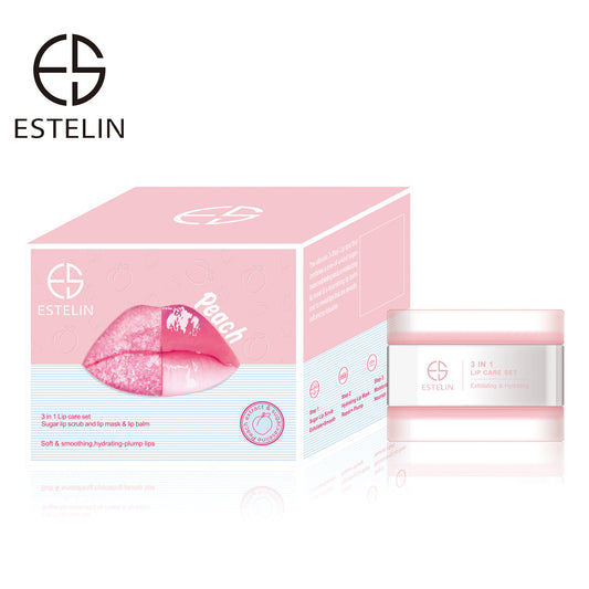 Peach Sugar lip scrub and lip mask & lip balm