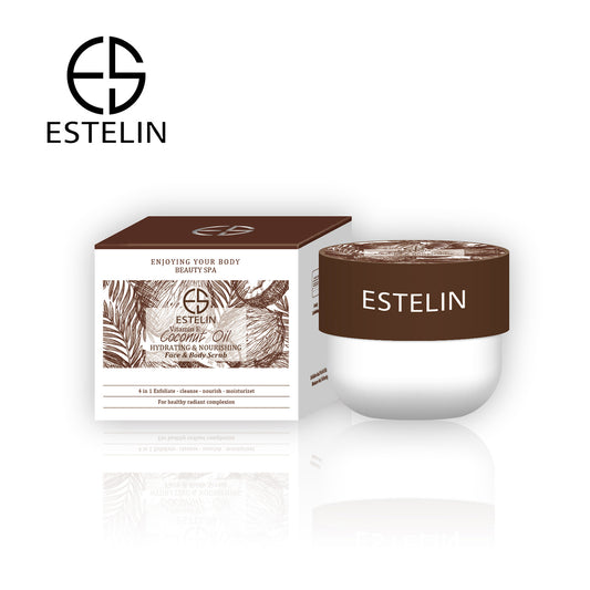 Coconut oil & Vitamin E  hydrating & nourishing face & body scrub