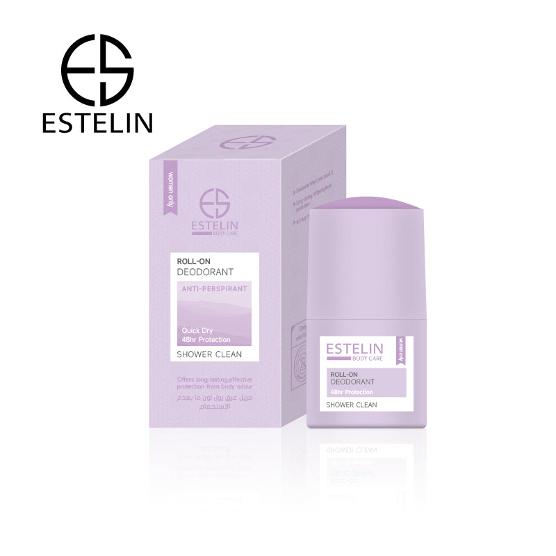 ESTELIN Deodorant Roll On – Shower Clean – 48Hr Protection
