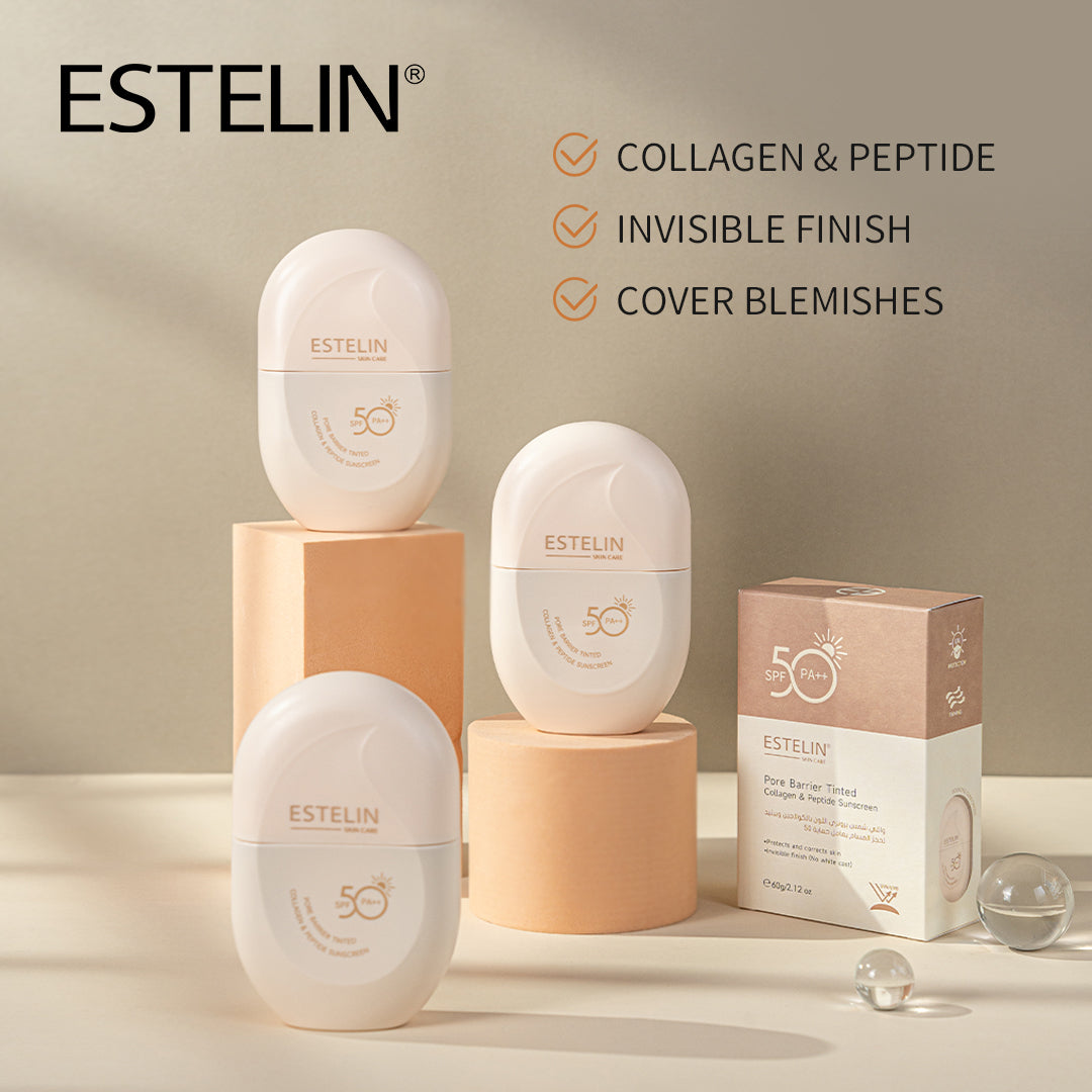 Pore Barrier Tinted Collagen & Peptide Sunscreen SPF50