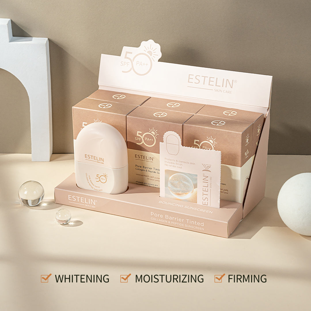 Pore Barrier Tinted Collagen & Peptide Sunscreen SPF50
