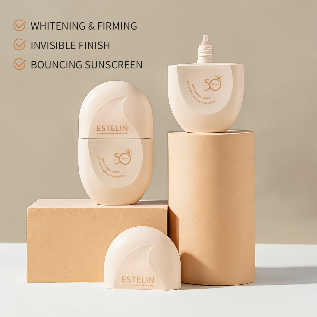 Pore Barrier Tinted Collagen & Peptide Sunscreen SPF50