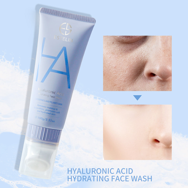 Hyaluronic acid hydrating face wash