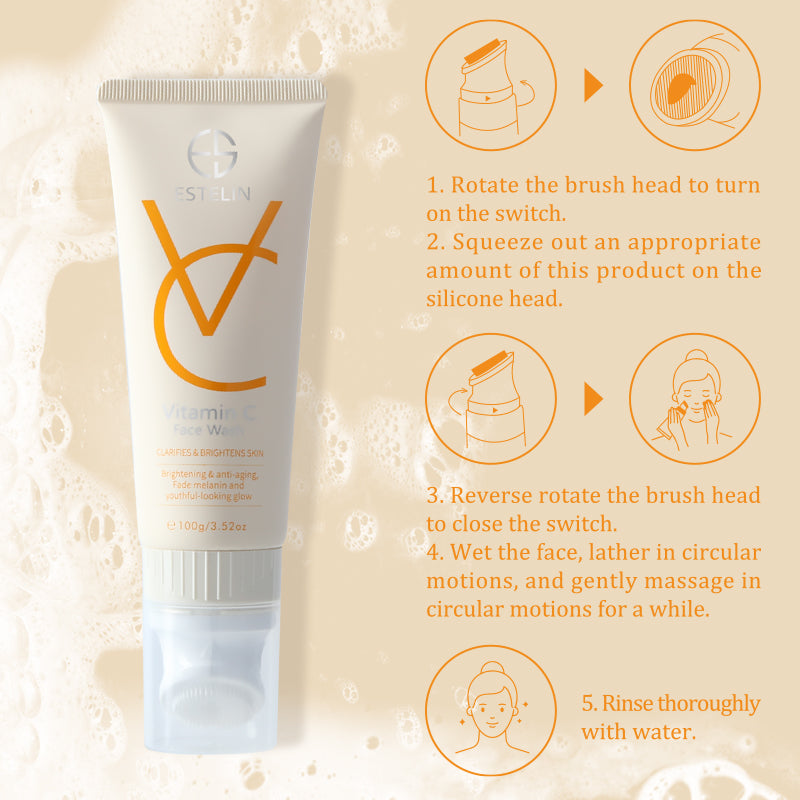 Vitamin c brighteing face wash